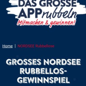 Nordsee App Rubbellos Aktion