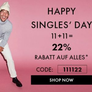 ❤️ Pierre Cardin: 22% Rabatt auf alles zum Singles Day