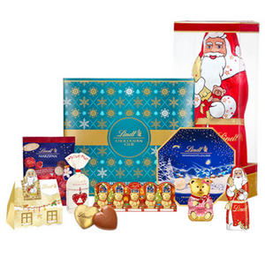 Lindt XXL Weihnachts-Bundle mit dem traditionellen 1 kg Lindt-Weihnachtsmann