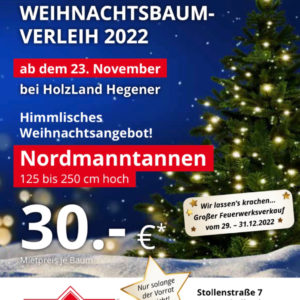 Regional: Nordmanntanne bis 2,50m für 13€