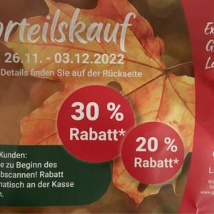 20 bis 30% Rabatt bei Globus Lahnstein Kleidung Babysachen Handy- und Auto-Zubehör Elektrokleingeräte Haushalt Accesoires Schmuck Uhren usw.