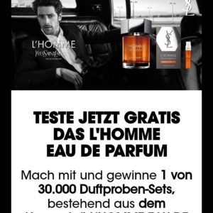 Gratis 2 Duftproben von Yves Saint Laurent zu gewinnen