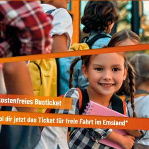 GRATIS 1 Jahr kostenlos ÖPNV im gesamten Emsland für Schüler*innen bis Klasse 13 -regional-