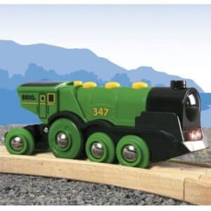 BRIO World 33593 Grüner Gustav für 11,36€ - Batterie Lokomotive mit Licht &amp; Sound