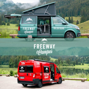 🚐 FreewayCamper: 50€ Rabatt für euer nächstes Abenteuer mit einem Bulli, Van, Campervan oder Wohnmobil