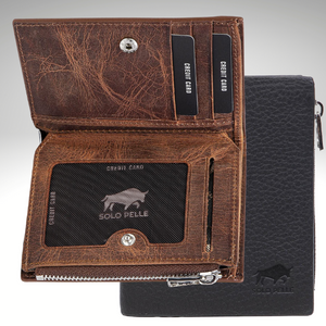 🔐 Solo Pelle Slim Wallet 'Kompa' für 33,80€ (statt 60€) - Portmonee mit RFID-Schutz