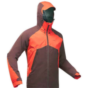 Quechua Wanderjacke Herren MH500, 25.000mm Wassersäule Farbe braun/rot ( Decathlon)