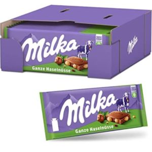 👉~0,64€ pro Tafel - Milka Ganze Haselnuss Schokolade 17x 100g