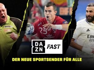 DAZN startet kostenlosen TV-Sender „DAZN Fast“ bei „Waipu“ &amp; DAZN Fast+ bei Samsung TV Plus (werbeunterstützt) sowie DAZN RISE bei Samsung TV Plus und Waipu TV (ab 16.03.2023)