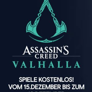 GRATIS Spiel „Assassin's Creed® Valhalla“ kostenlos auf allen Plattformen (PS4, PS5, Xbox One, Xbox Series X/S und PC) spielen vom 15. bis 19.12.2022.