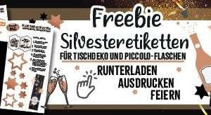 Festliche Deko-Ideen für Silvester kostenlos bei Norma herunterladen, ausdrucken und basteln