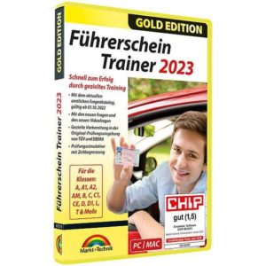 "Führerschein Trainer 2023 Gold Edition" kostenlos als Vollversion downloaden bei Computerbild