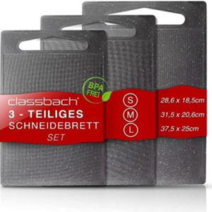 classbach® 3er Schneidebrett-Set Kunststoff