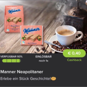 Manner Neapolitaner für nur 59 Cent mit Marktguru