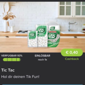 Tic Tac für nur 0,35€ mit Marktguru