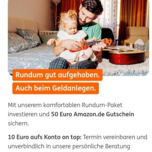 50 Euro Amazon Gutschein bei der ING