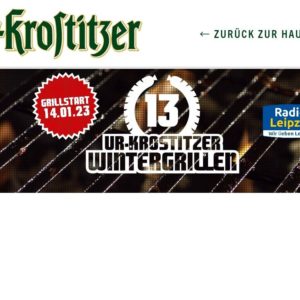 2 Thüringer Rostbratwürste pro Person GRATIS beim Ur-Krostitzer Wintergrillen am 14.01.2023 in Leipzig -regional-