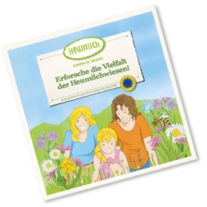 Kinderbuch "Erforsche die Vielfalt der Heumilchwiesen!" kostenlos bestellen oder downloaden