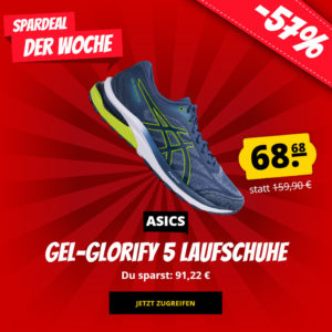 🏃‍♂️ ASICS Gel-Glorify 5 Herren Laufschuhe für 68,68€ (statt 85€) - Größen: 42,5 - 49