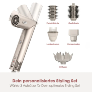 🤩 Shark FlexStyle Haartrockner und -styler: personalisiertes Set inkl. 3 Aufsätzen für 199,99€ (statt 250€)