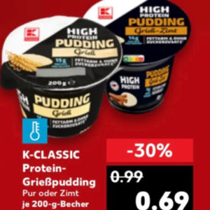 K-Classic high Protein Pudding 0,69€ statt 0,99€