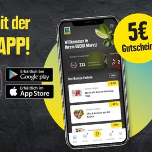 Edeka Nord - 5€-Gutschein für Edeka App Neukunden bis 18.02.23 ab 5€ Einkauf