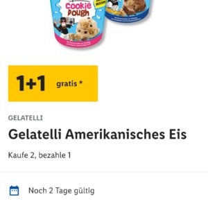 Gelatelli 2x500ml Becher für 1,99€ bei Lidl