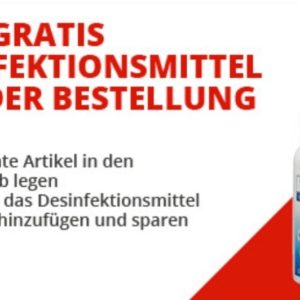 Gratis Desinfektionsmittel zur Bestellung bei A.T.U.