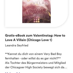 Thalia.de: Gratis-eBook zum Valentinstag: How to Love A Villain