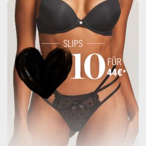 10 Slips für nur 44€ statt 89,90€ bei Hunkemöller