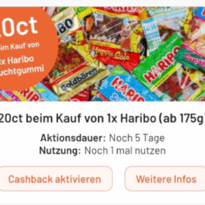 Haribo für nur 44 Cent mit Smhaggle