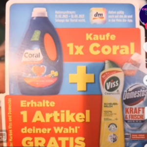 Coral kaufen Viss oder Domestos GRATIS nur bei DM