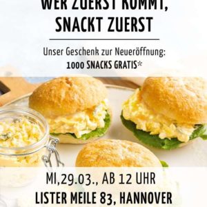 1.000 Snacks gratis zur Neueröffnung vom Backwerk in Hannover am 29.03.2023 an 12 Uhr-regional-