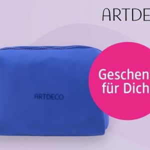 ARTDECO Kosmetiktasche Blue Neoprene geschenkt bei dm für ARTDECO-Produkte-Kauf ab 20€