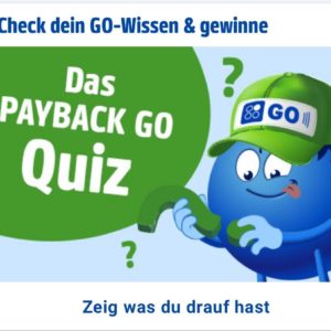 Payback Go Quiz spielen und tolle Extrapunkte/ Coupons erspielen