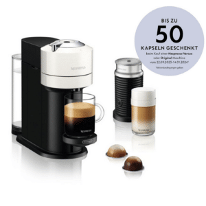 De'Longhi Nespresso Vertuo Next ENV120. ENV120.W für 52,49 € (statt 63 €) + 50 Kapseln gratis