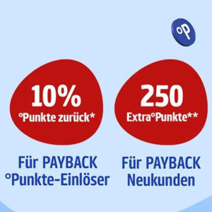 dm: 10% extra Payback-Punkte fürs Einlösen + 250 Punkte für Neueinsteiger