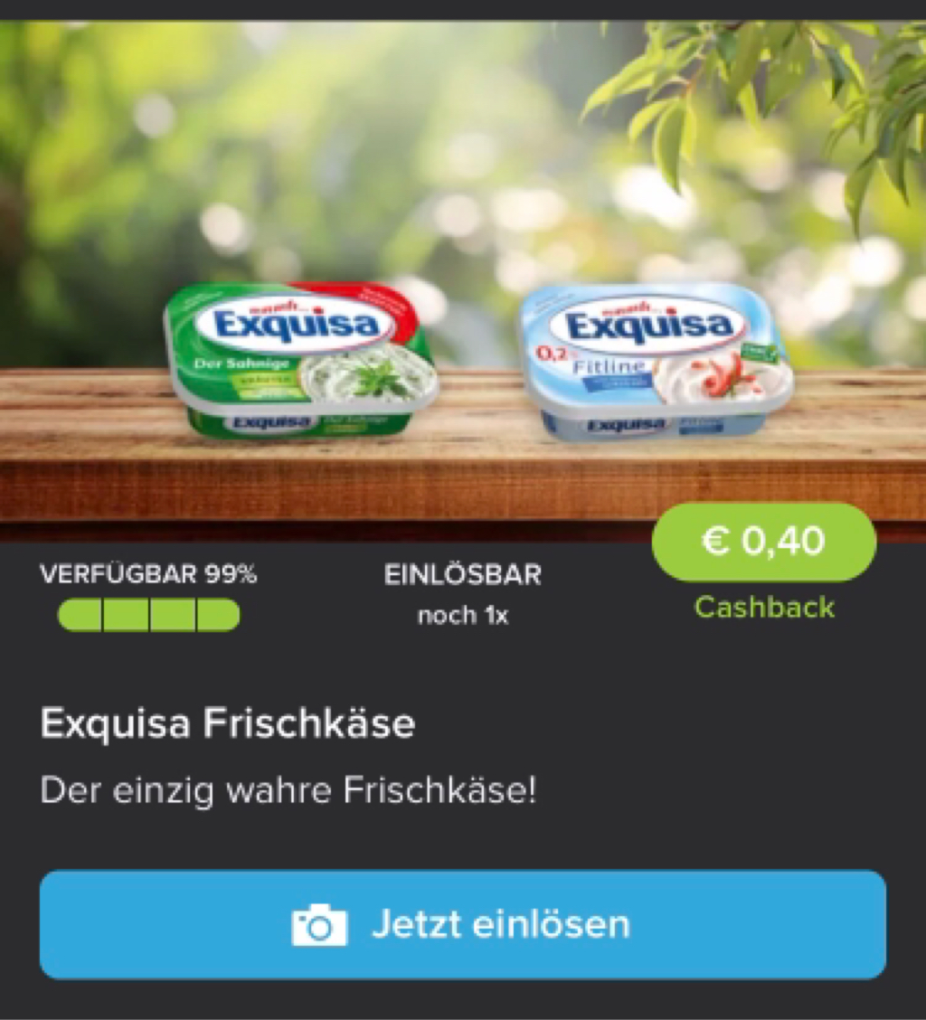 Exquisa für nur 0,43€ Marktguru Frischkäse mit
