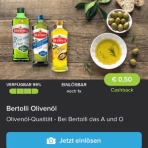 Bertolli Olivenöl für nur 3,89€ mit Marktguru