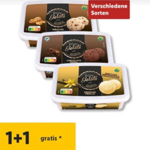 Gratis Bon Gelati Eis 1+1-Aktion (Lidl App)