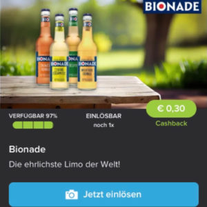 Bionade für 0,69€ mit Marktguru