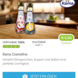 Rama Cremefine für 0,49€ mit Marktguru