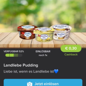 Landliebe Pudding für 0,14€ mit Marktguru