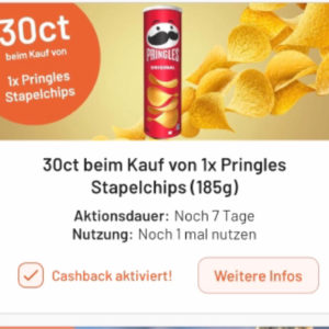 Pringles für 0,94€ mit Smhaggle