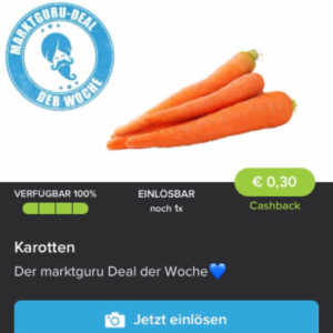 Marktguru Deal der Woche Karotten 🥕