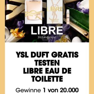 Gratis Doppelprobe Libre EdT und Y EdT für Sie und Ihn