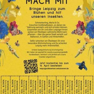 Ökolöwen-Wildblumenmischung kostenlos bestellen in Leipzig bis zum 16.04.2023