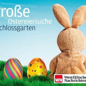 10.000 Ostereier bei der Ostereiersuche im Schlossgarten in Münster am Ostermontag ab 11:00 Uhr suchen -regional-