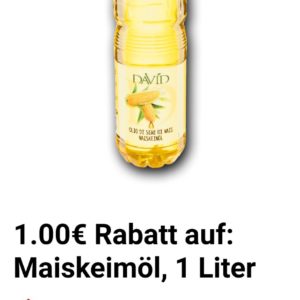 Maiskeimöl 1l für nur €0,99