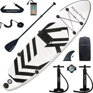 🏄‍♀️ Aqua Plus aufblasbares SUP (Stand-Up-Paddle-Board) für 160€ (statt 199€)